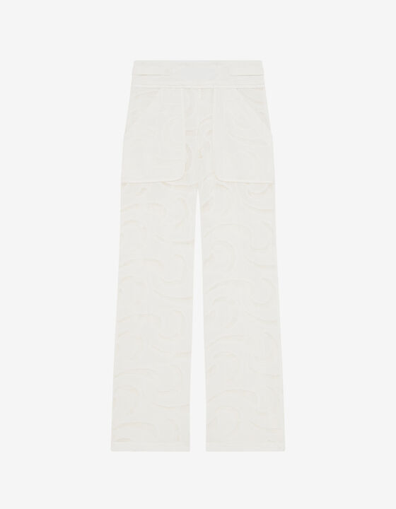 STRAIGHT OPENWORK PANTS