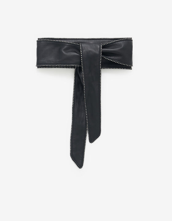 STRASS LEATHER BELT