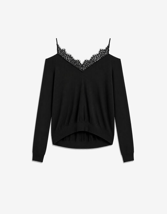 V-NECK KNIT SWEATER
