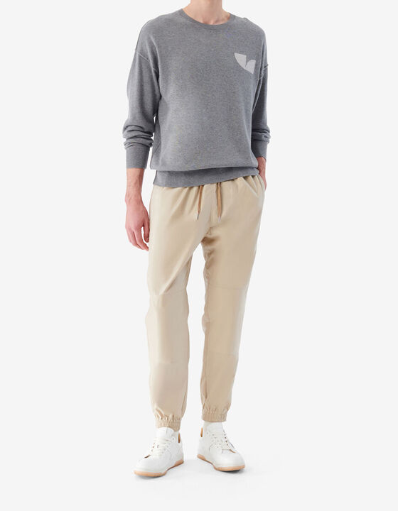 ROUND-NECK LOGO SWEATER