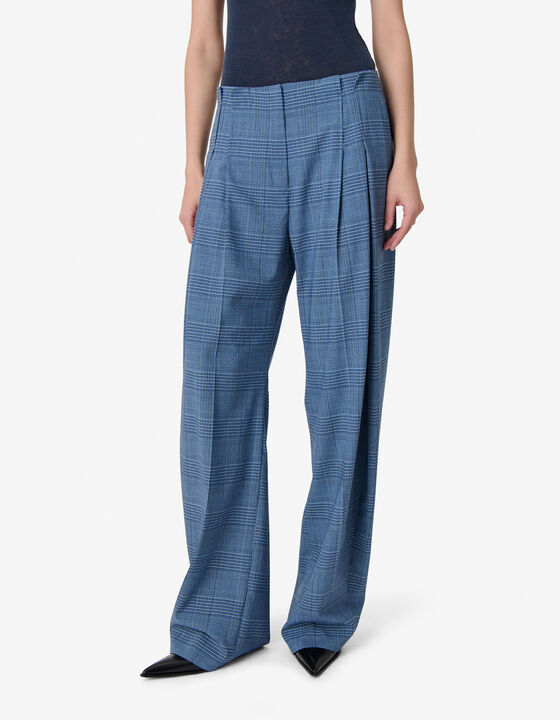 PLEATED SUIT PANTS