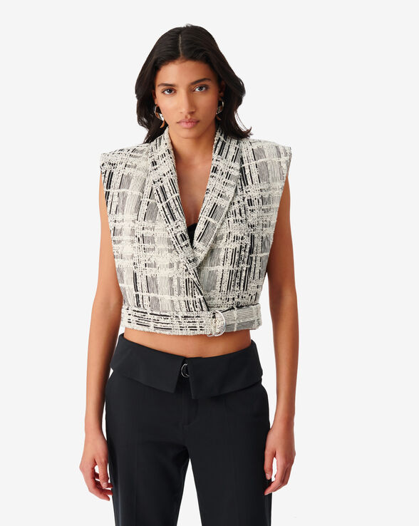 QUIRA SLEEVELESS JACKET