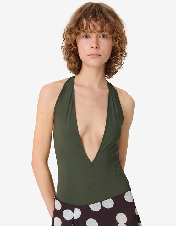 DEEP V-NECK BODYSUIT