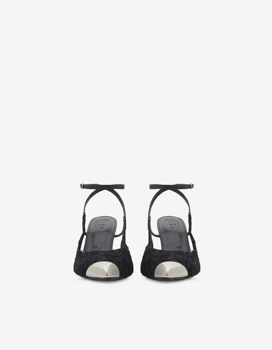 TWEED SLINGBACK PUMPS