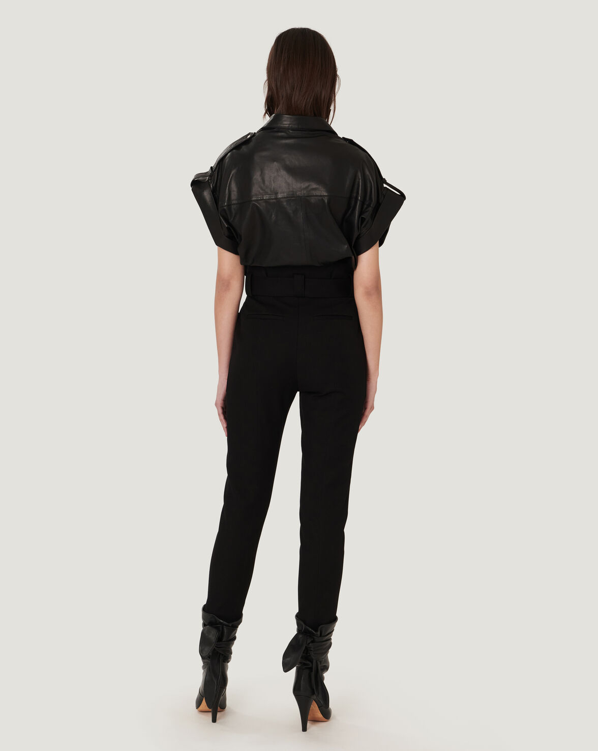 AKIN HIGH WAIST PAPERBAG PANTS image number null