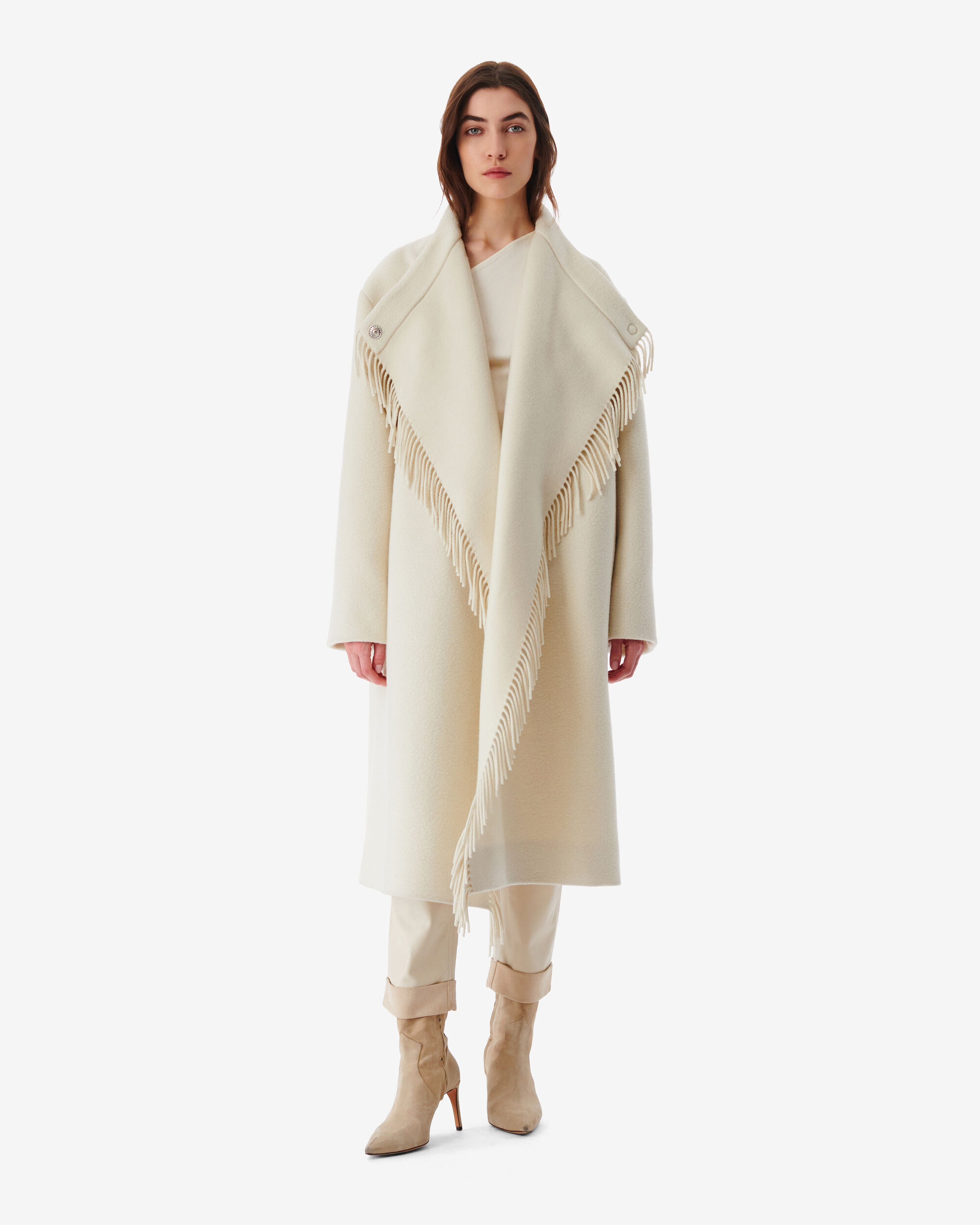 IRO ESSENTIALS | FRINGED COAT