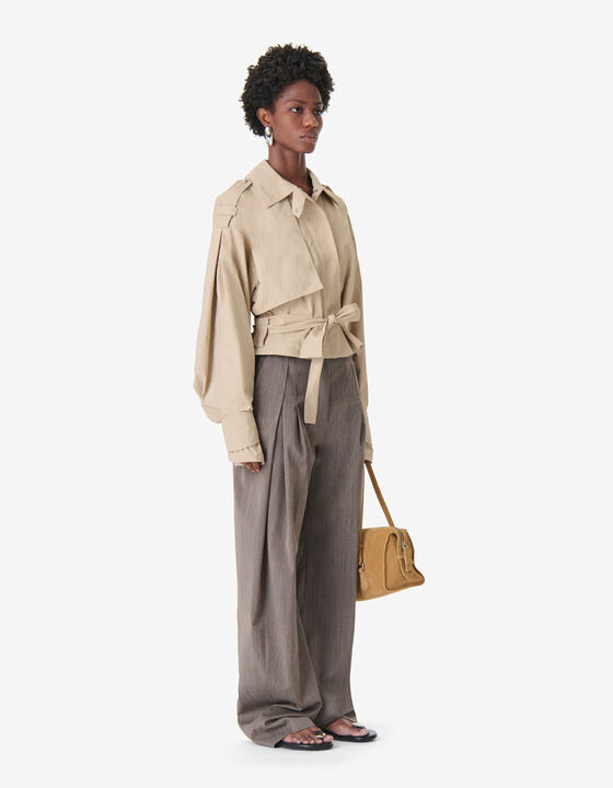 LOOSE-FIT BELTED JACKET