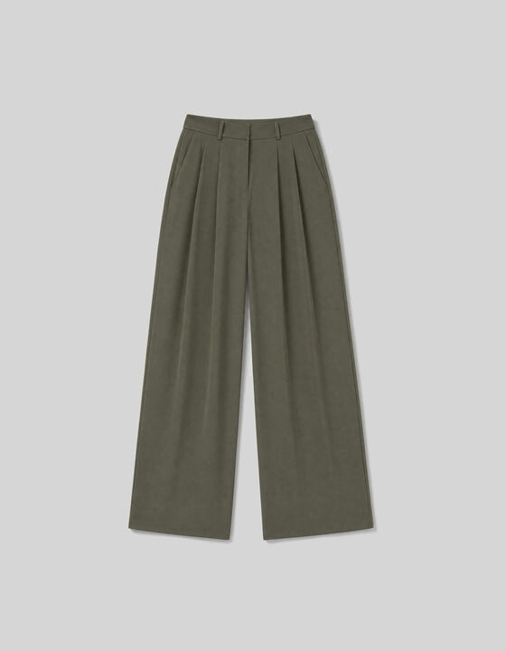PANTALON LARGE &Agrave; PLIS
