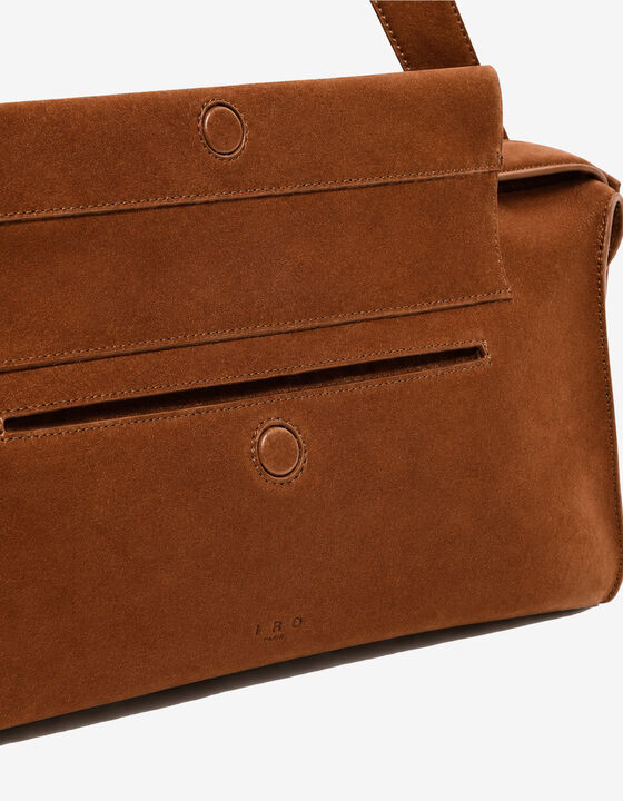 MINI SUEDE BOWLING BAG