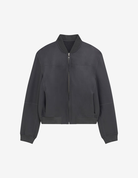 BLOUSON EN CUIR RÉVERSIBLE