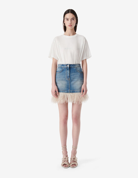SHORT FEATHERED SKIRT
