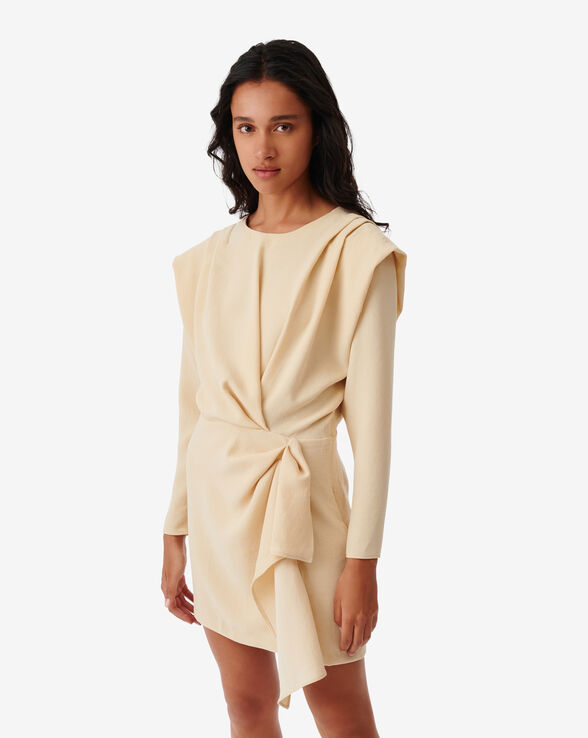 MITZI SHORT DRAPED DRESS