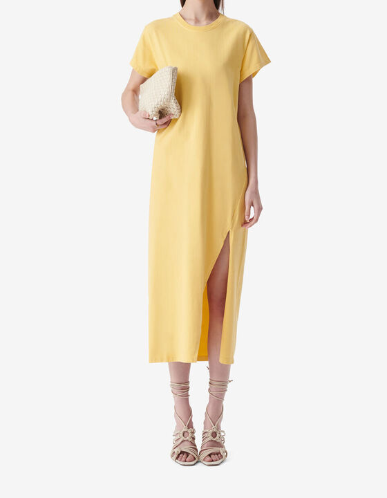 SLIT T-SHIRT DRESS