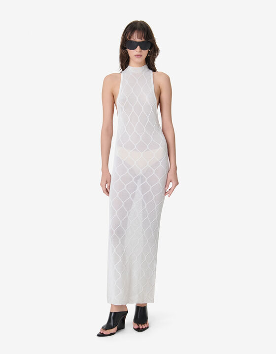 OPENWORK KNIT DRESS