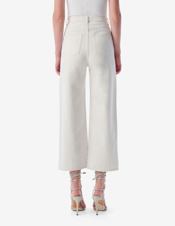 JEAN CROPPED TAILLE HAUTE