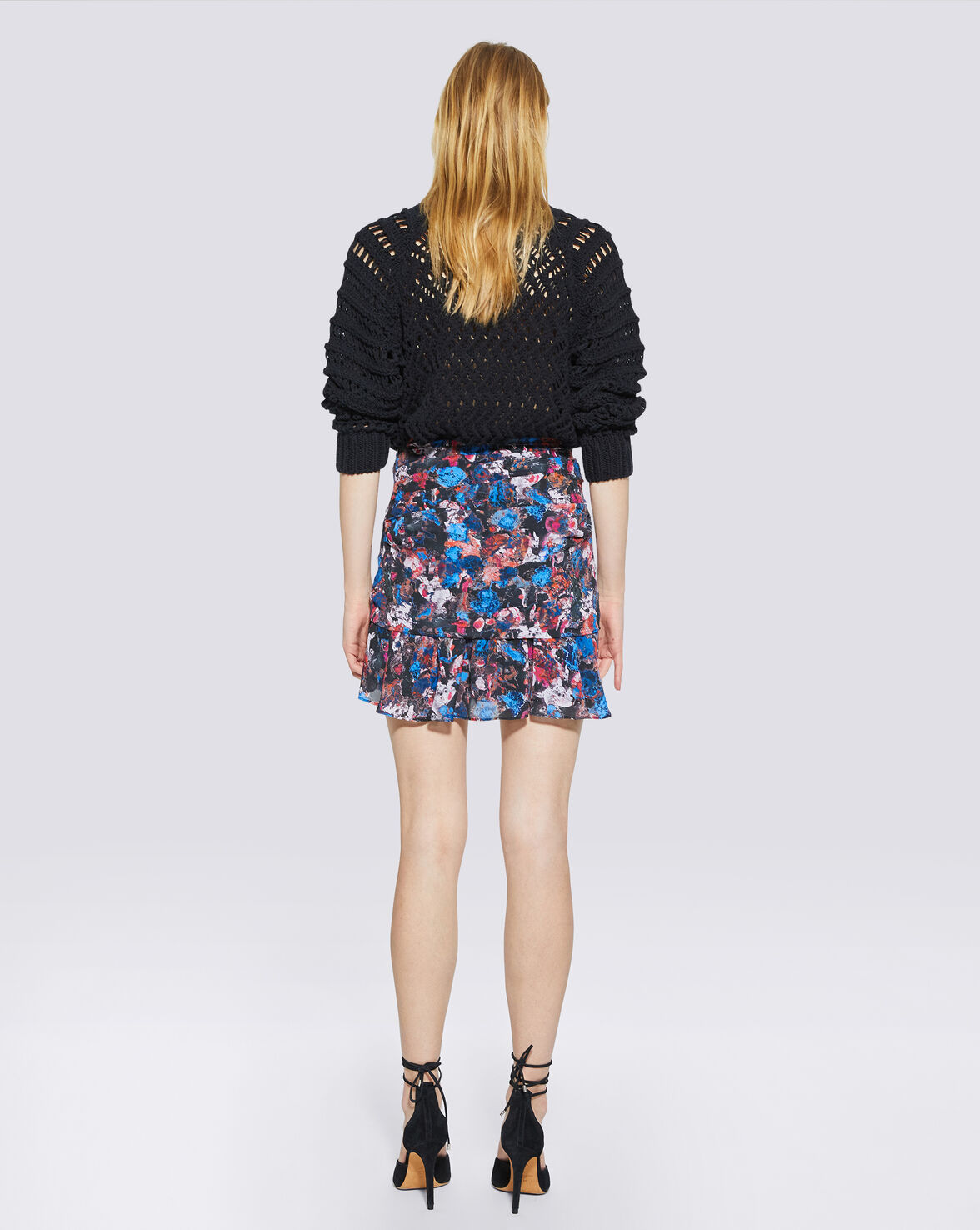 NUADA FLORAL PRINTED MINI SKIRT image number null