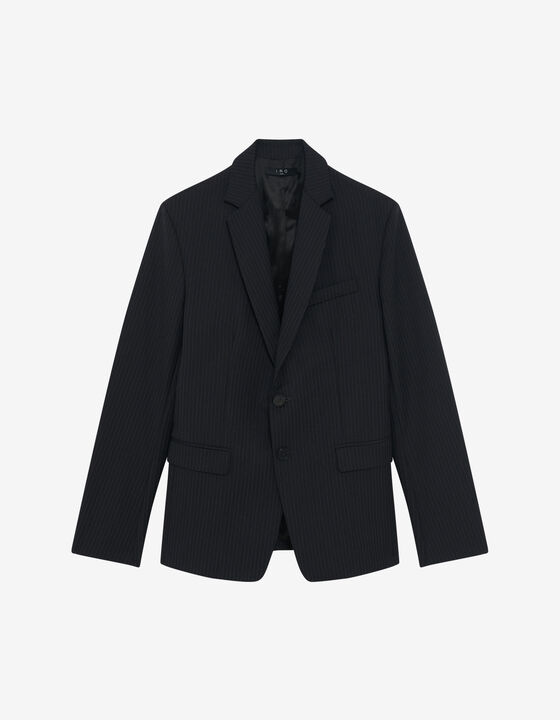 STRIPED SUIT JACKET