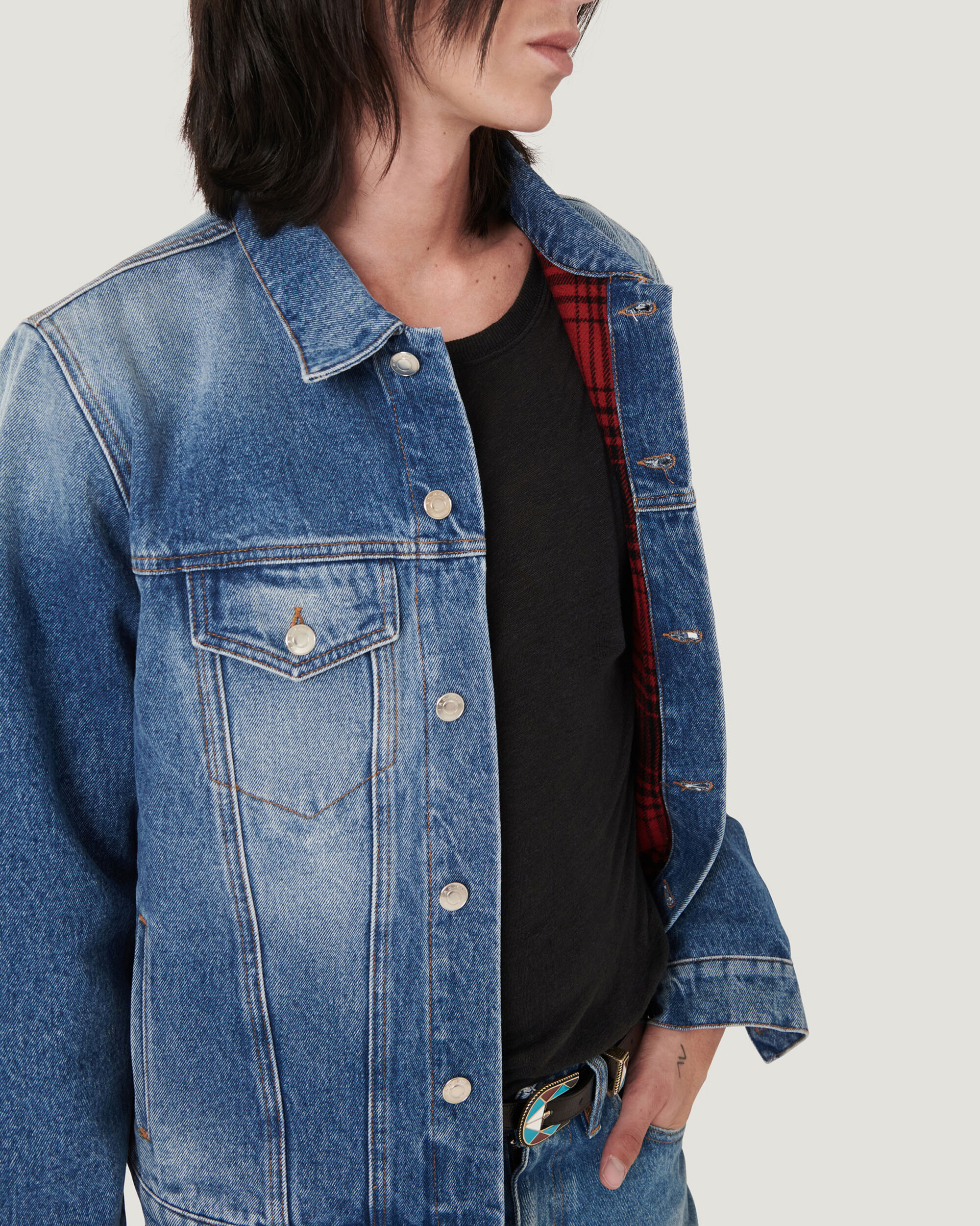 jean jacket flannel lined