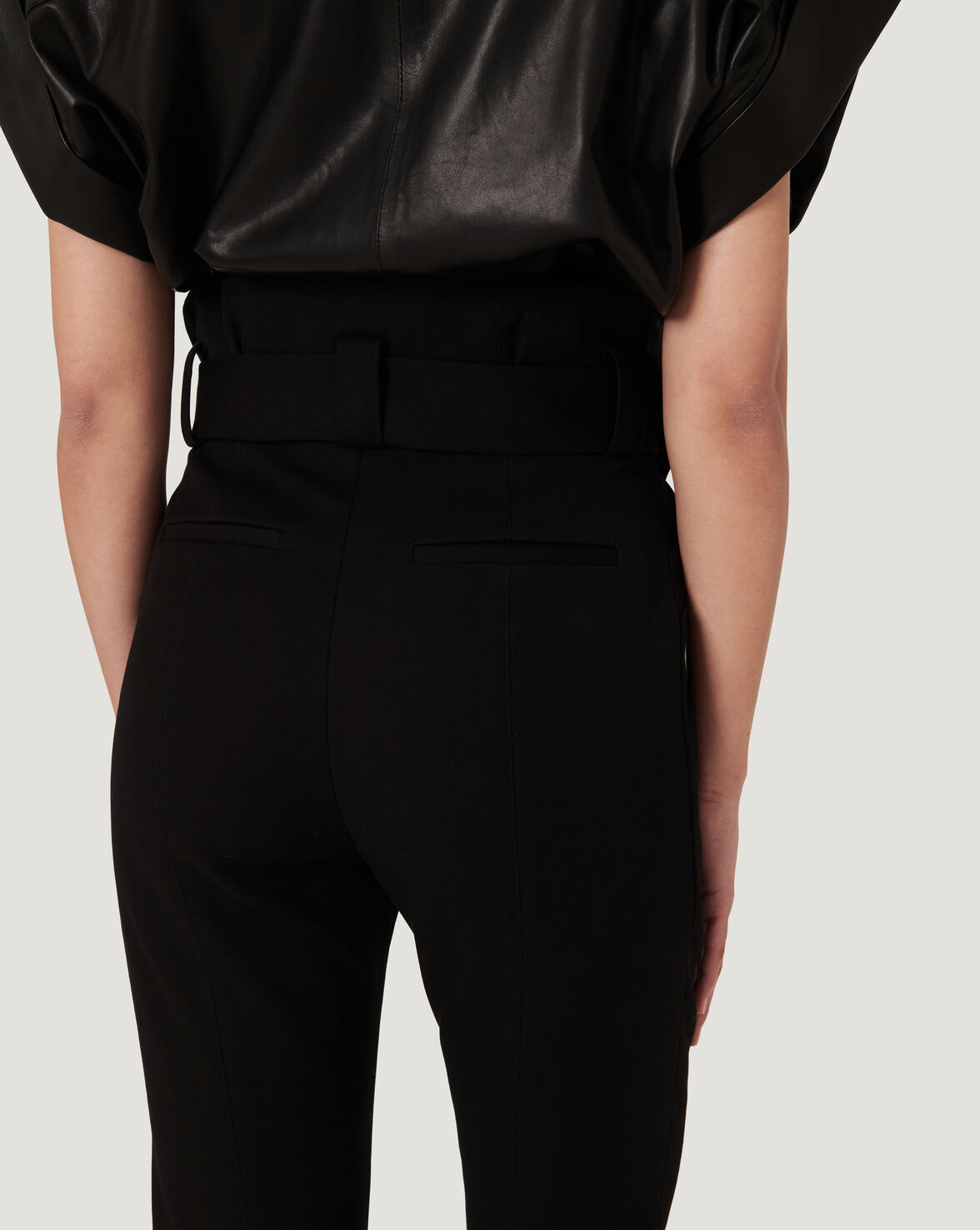 AKIN HIGH WAIST PAPERBAG PANTS image number null