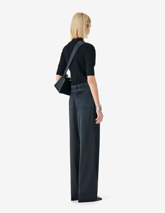 WIDE-LEG TAILORED PANTS
