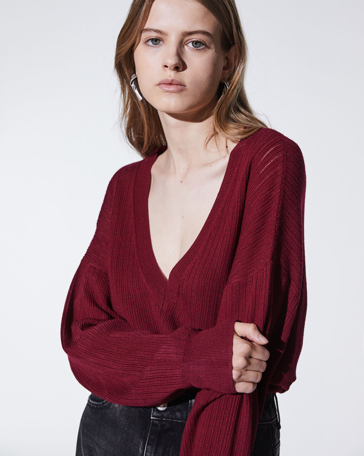 Theta Sweater Wine by IRO Paris