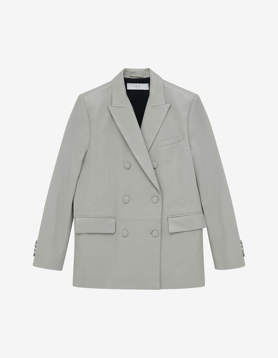 LEATHER SUIT JACKET