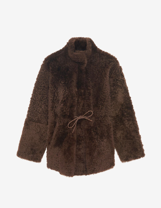 LONG SHEARLING JACKET