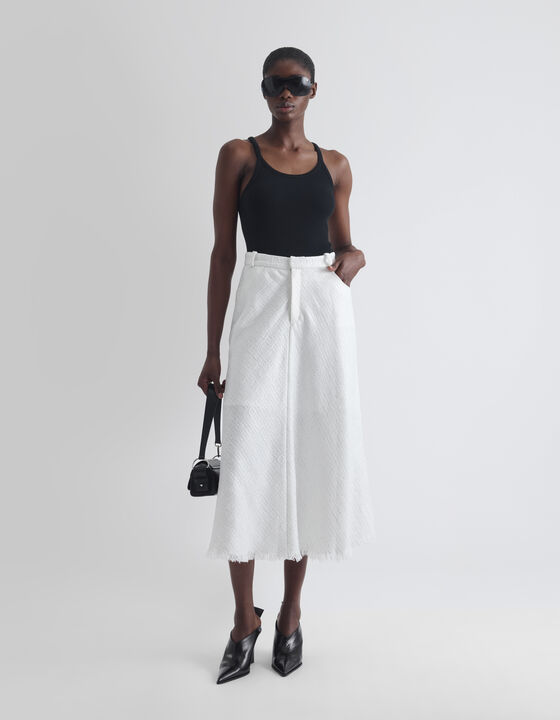 TWEED MIDI SKIRT