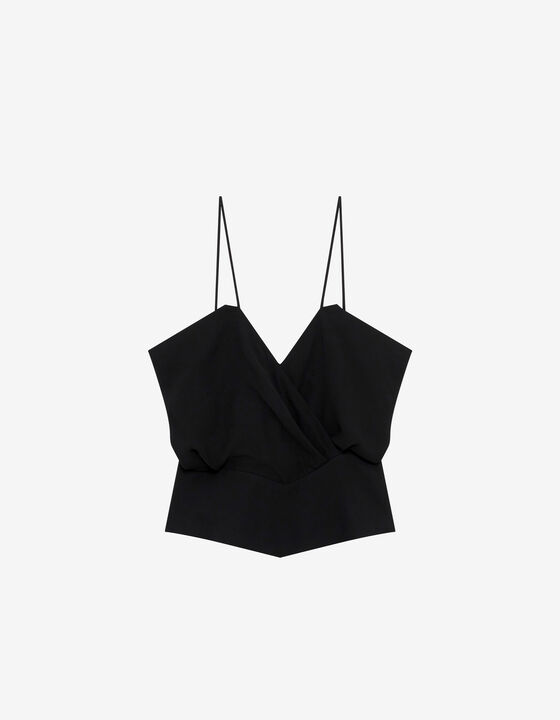 TOP DRAP&Eacute; &Agrave; BRETELLES
