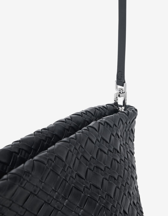 NEOBEL WOVEN LEATHER POUCH