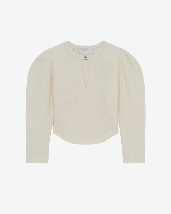 TOP EN TWEED ET LUREX COL V ABAD