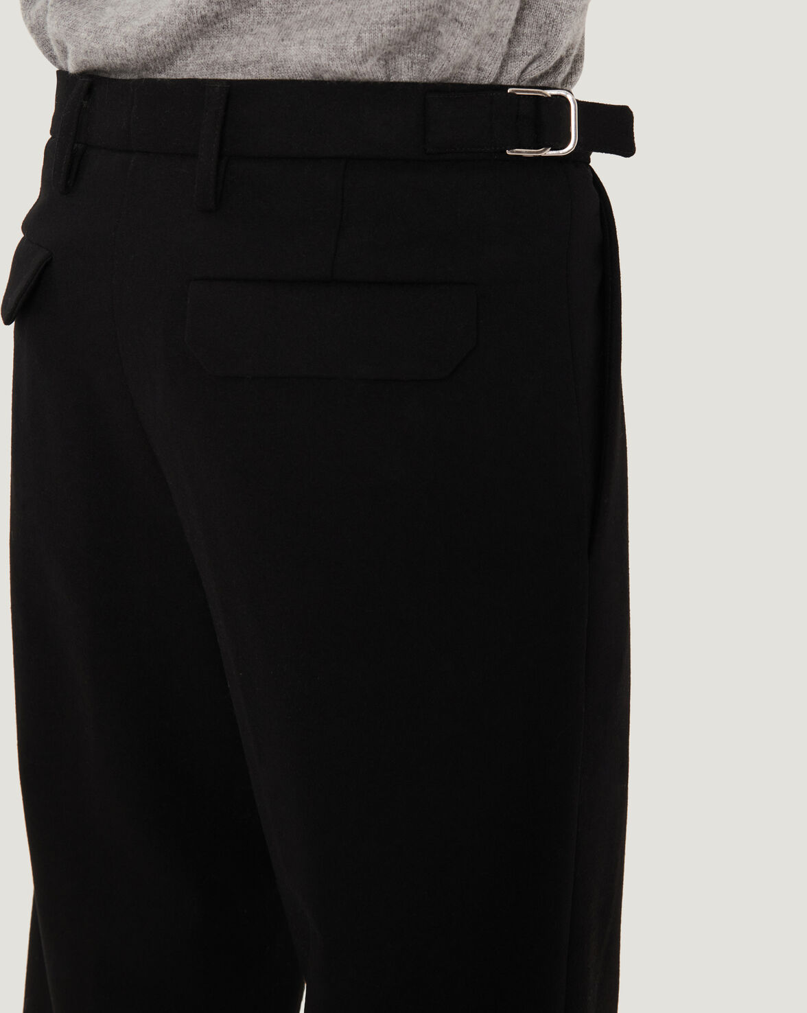 MACY SLIM WOOLED TROUSER PANTS image number null