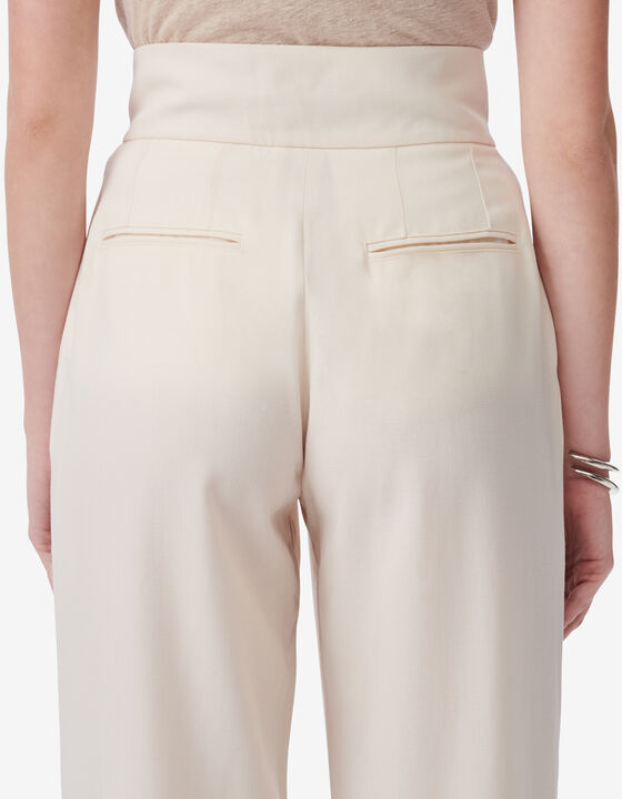 HIGH-WAISTED SUIT PANTS