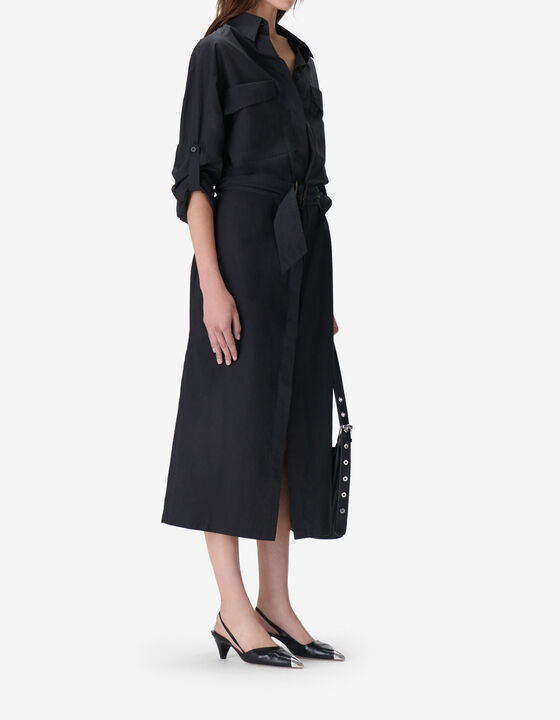 LONG POPLIN DRESS