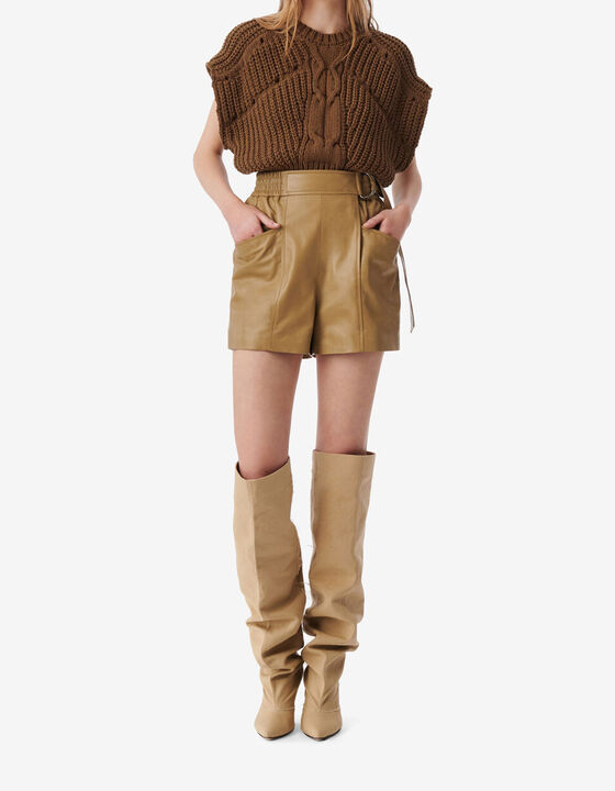 SHORT EN CUIR