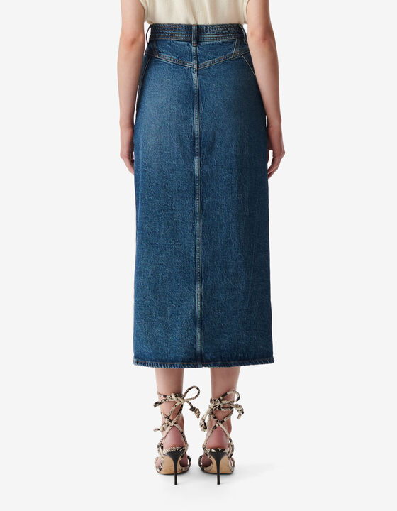 DENIM PENCIL SKIRT