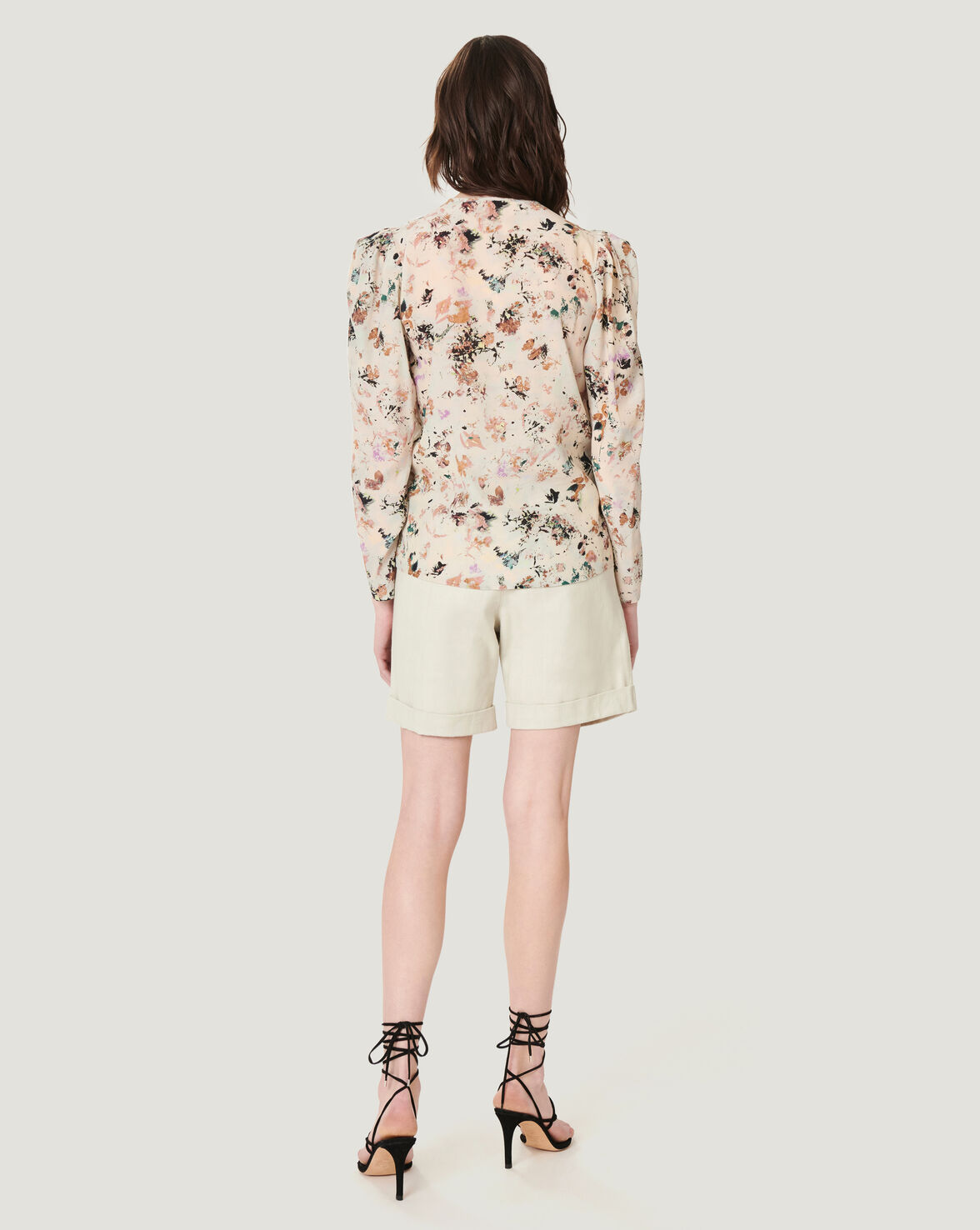 MYLA FLORAL PRINT V NECK BLOUSE TOP image number null