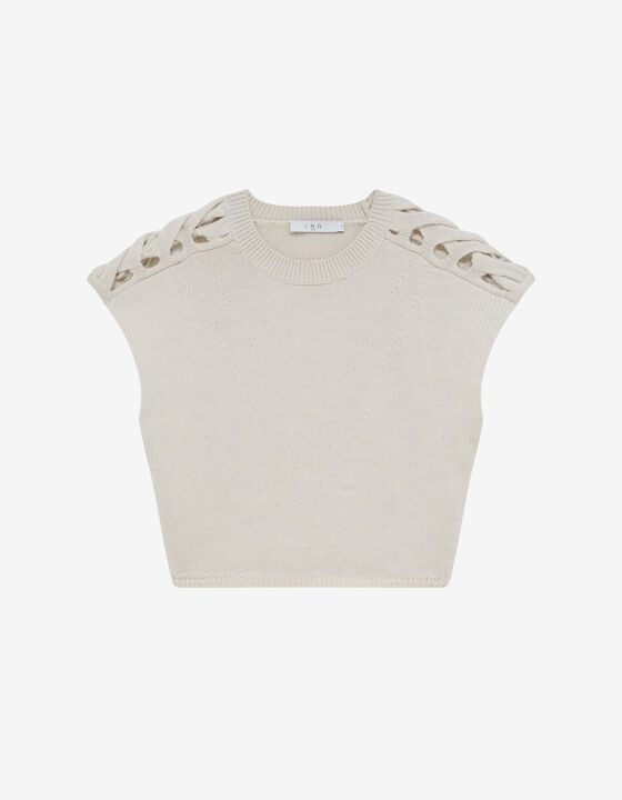 SLEEVELESS SWEATER