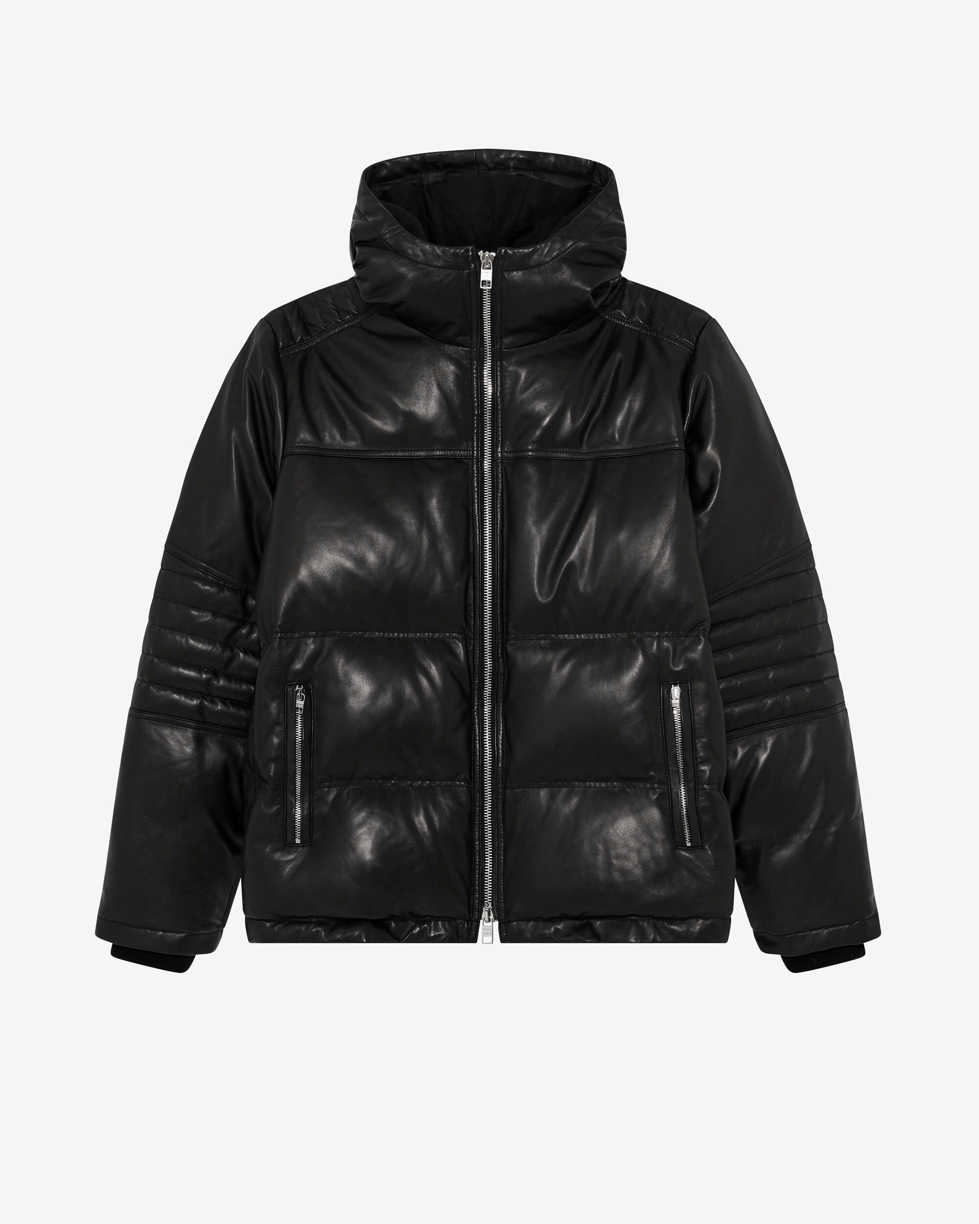 IRO ARCHIVES | HOODED LEATHER DOWN JACKET