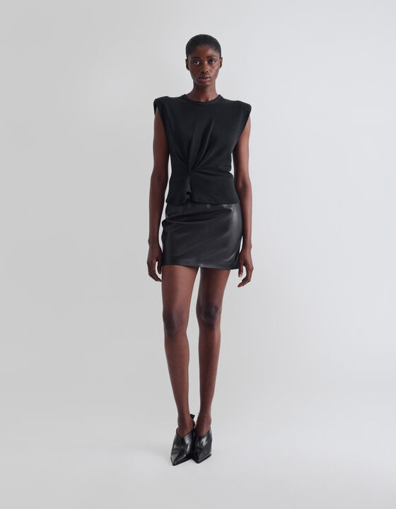 PLEATED T-SHIRT