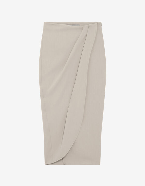 LONG WRAP SKIRT