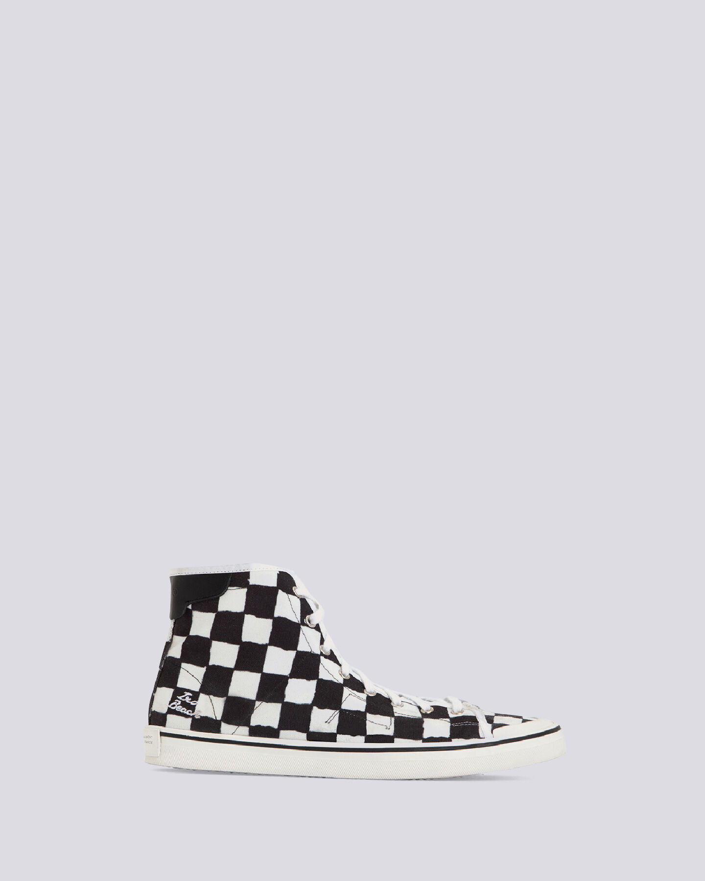 black and white checkered sneakers