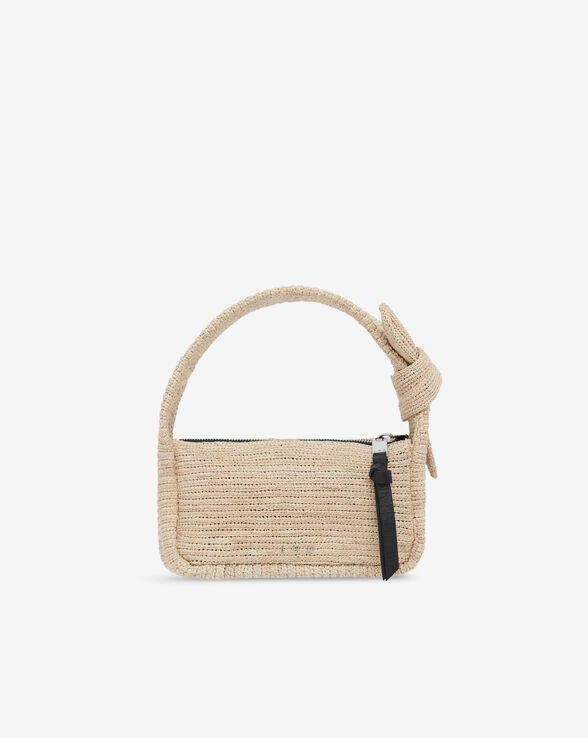NOUE BABY RAFFIA BAG WITH BOW