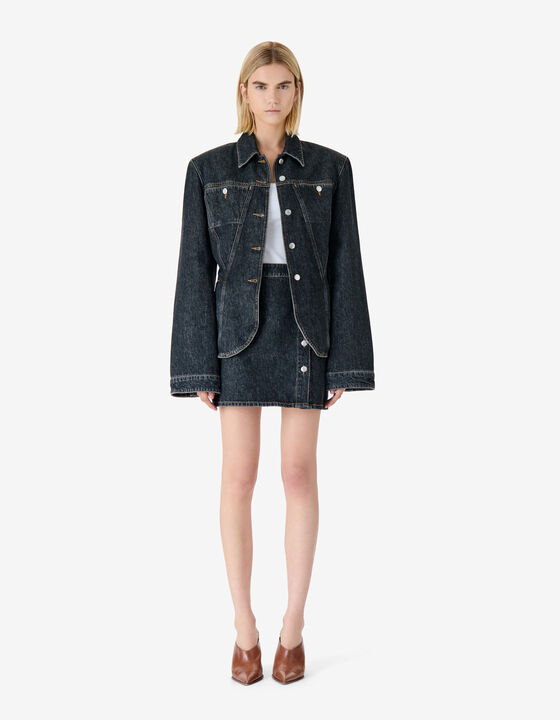 HIGH-WAISTED DENIM SKIRT