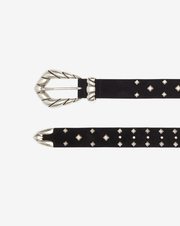 EMBELLA STUDDED LEATHER BELT
