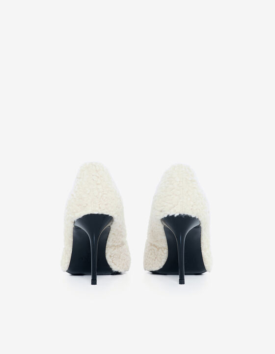 SHEARLING PUMPS