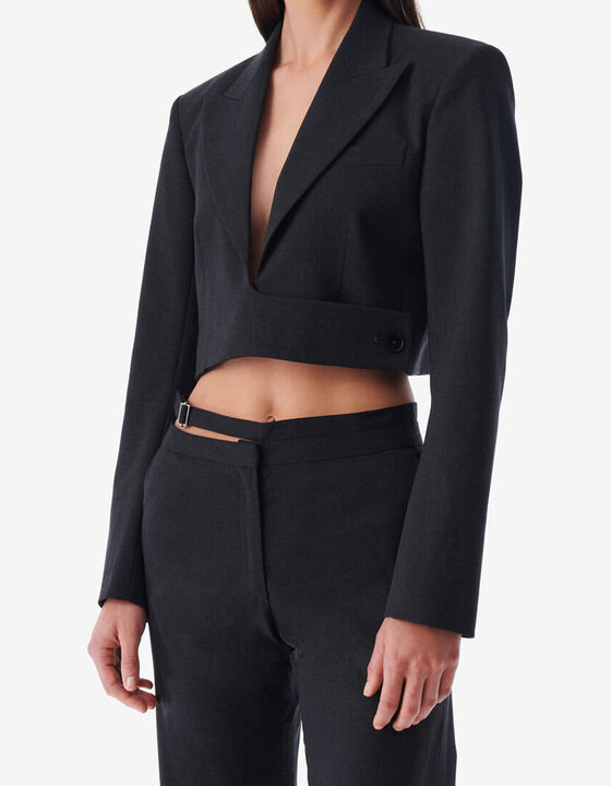 CROPPED SUIT JACKET