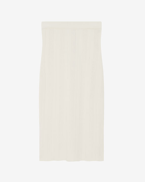 CAIFA RIBBED JERSEY MIDI SKIRT