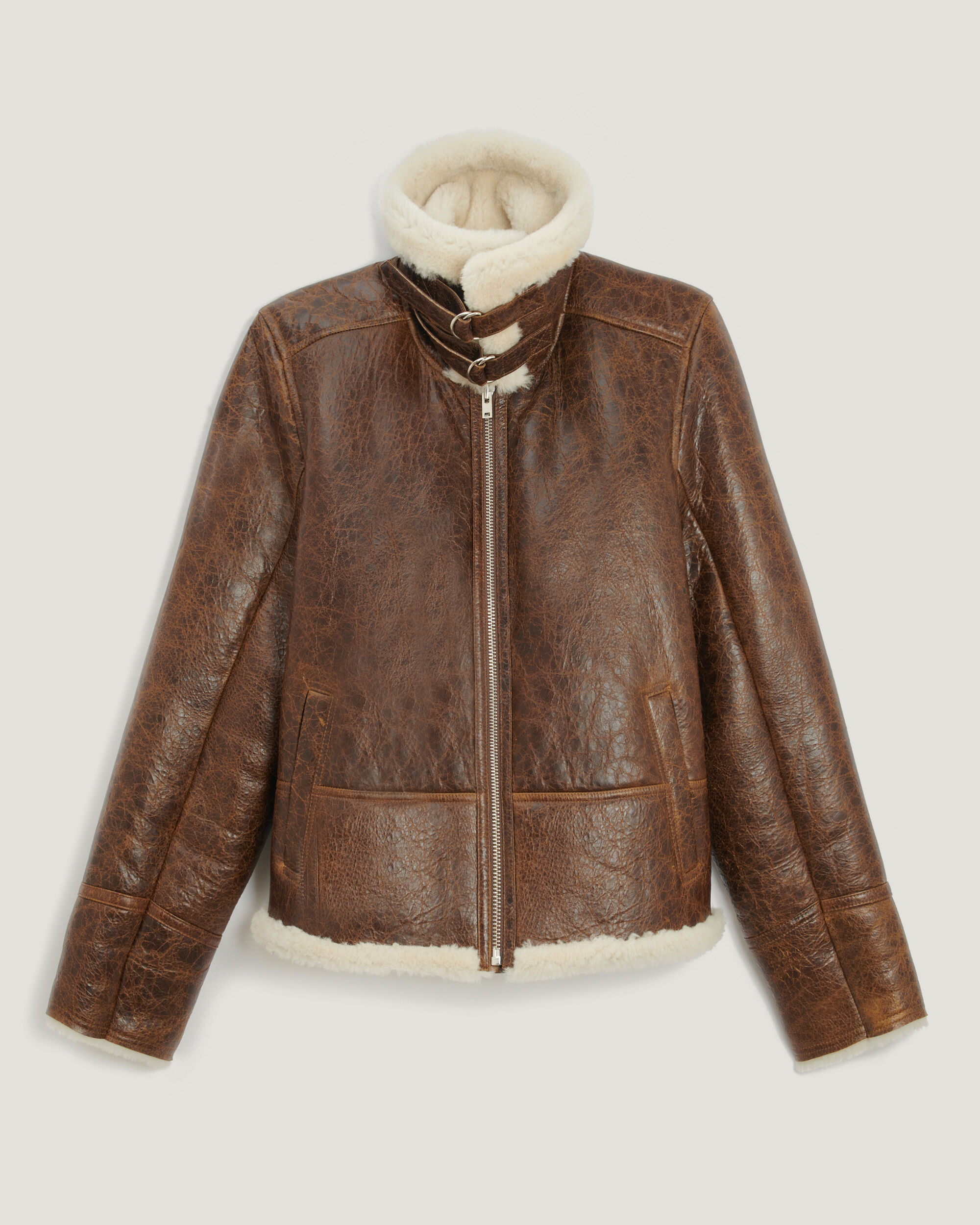 iro shearling biker jacket