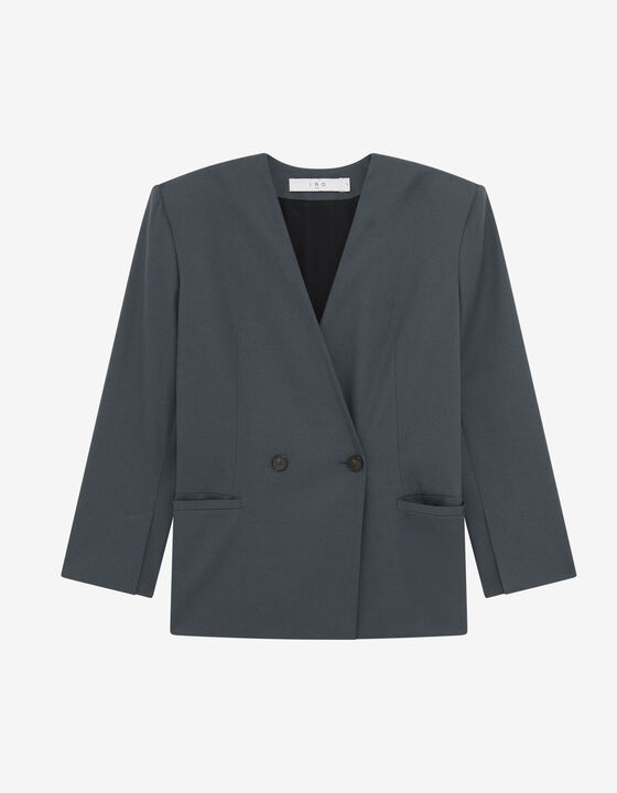 V-NECK SUIT JACKET